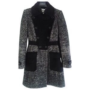 Karen Millan Coat Size 4 Black Wool